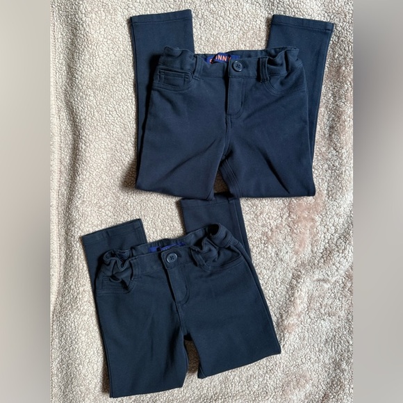 French Toast Stretch Skinny Ponte Navy Pants - 2 pairs/size 6 - Picture 10 of 11